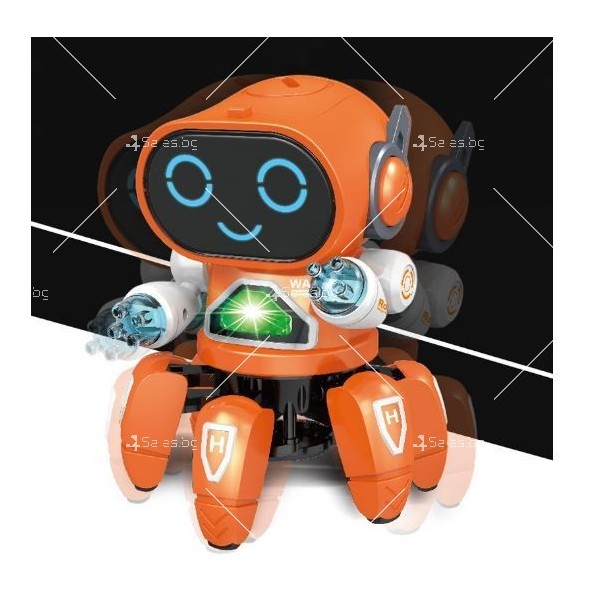 Танцуващ мини робот със светлини и 360 градуса ротация на корпуса WJ71 5