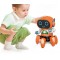 Танцуващ мини робот със светлини и 360 градуса ротация на корпуса WJ71 6