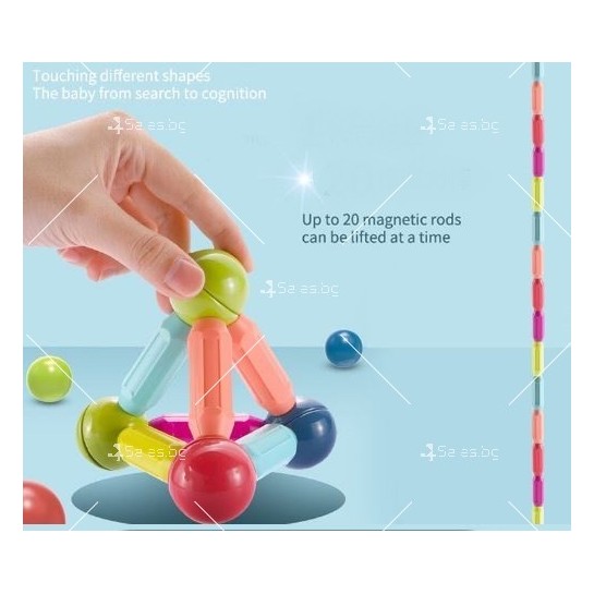 Бебешки комплект играчки - сглобяеми магнитни блокове, различен брой части WJ69