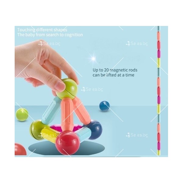 Бебешки комплект играчки - сглобяеми магнитни блокове, различен брой части WJ69 11