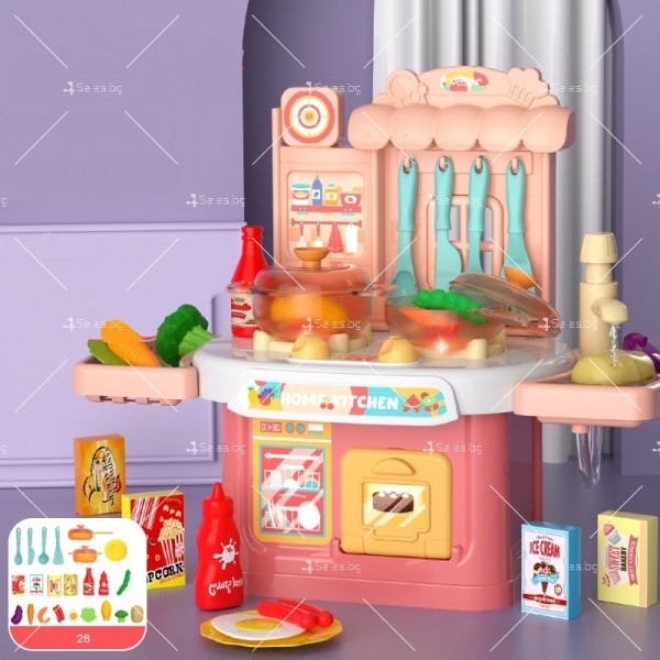 Детска кухня за игра в мини размери с всички необходими продукти WJ59 5