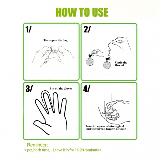 Вагинални детокс перли за изчистване на тялото от токсини HZS671