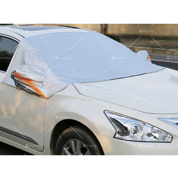 Всесезонно алуминиево покривало за предно стъкло на автомобил AUTO SHAD-5