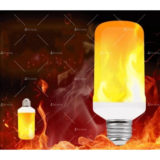 Крушка LED с ефект огън