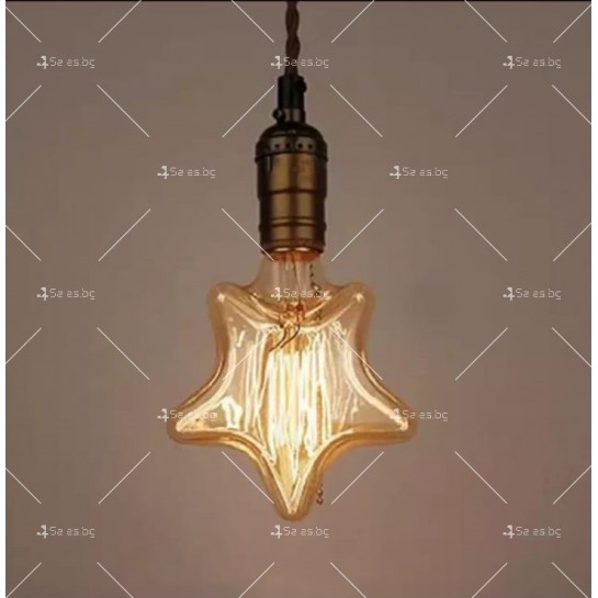 Декоративна крушка със златисто стъкло, Е27 фасунга
