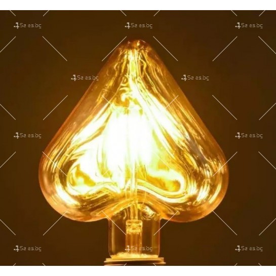 Декоративна крушка със златисто стъкло, Е27 фасунга