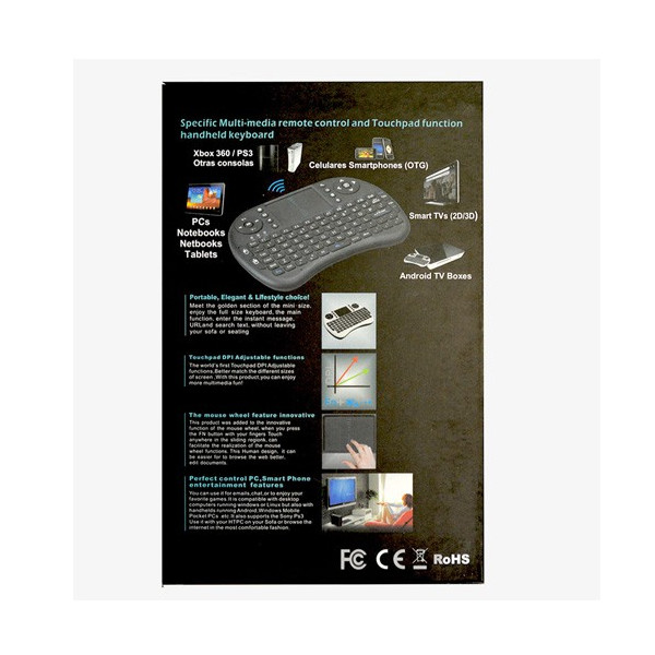 Безжична клавиатура RII 8 MINI за таблети, телевизионни кути, конзоли и други MS2