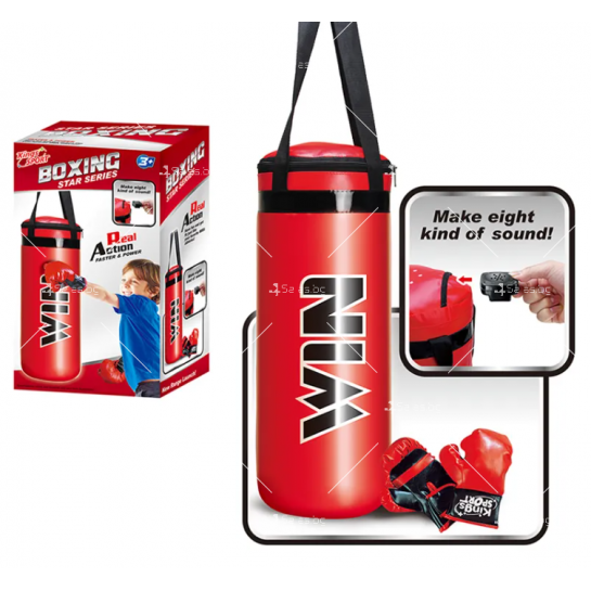 Комплект боксова круша с ръкавици за деца WJ114