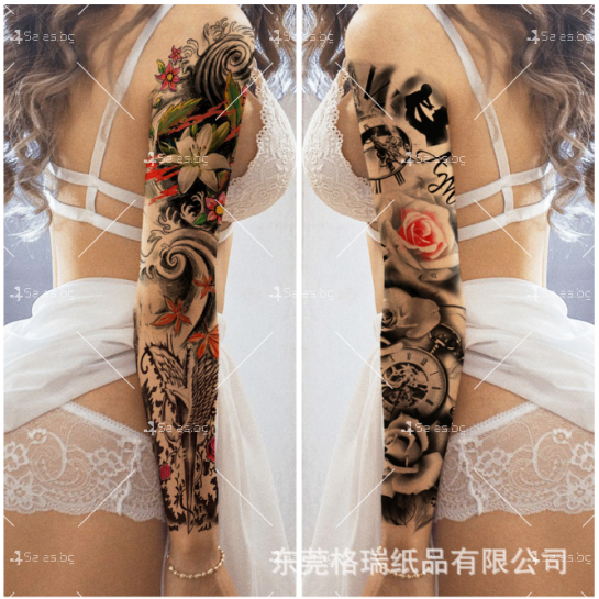 Временна татуировка ръкав  - различни видове HZS811