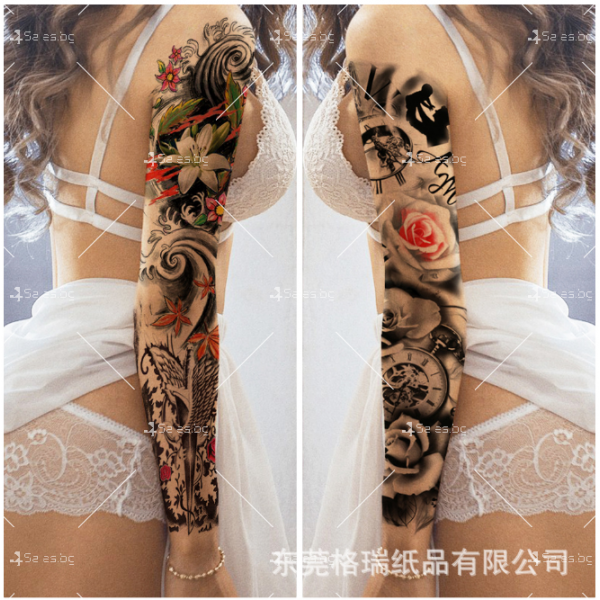 Временна татуировка ръкав  - различни видове HZS811 42