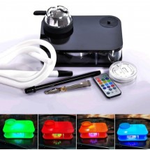 Акрилен наргиле с дистанционно управление LED кутия