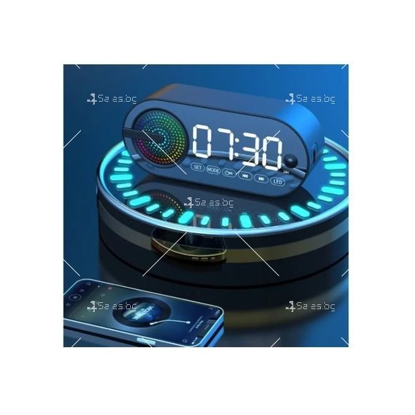 Преносим LED часовник с Bluetooth и FM радио F RADIO20 9