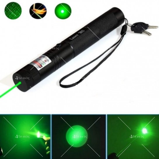 Зелен лазер с приставка 1000mW - TV372