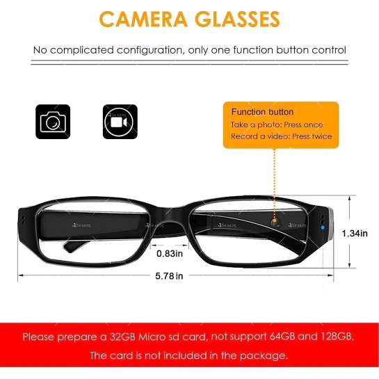 Очила със скрита камера sc30