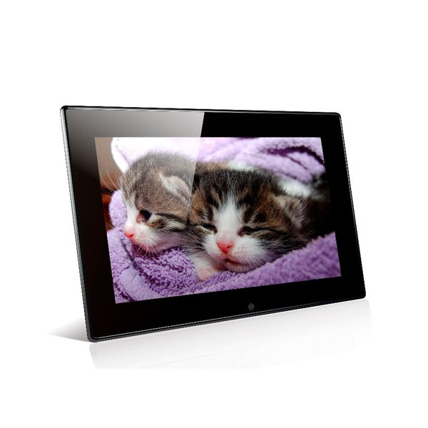 Дигитална фото рамка с 7 инча HD LCD екран и вградени будилник и часовник