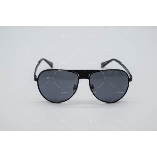 мъжки слънчеви очила с големи рамки заобикалян с тънка метална лента YJZ7