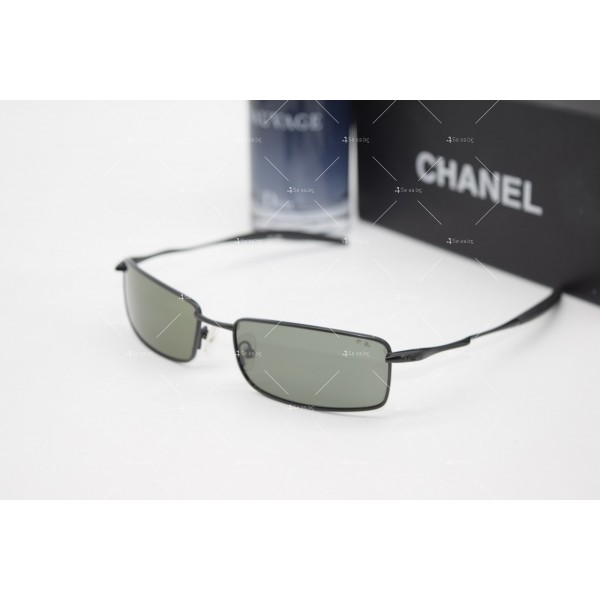 Мъжки правоъгълни слънчеви очила с тънки стоманени ленти отстрани YJZ17 1