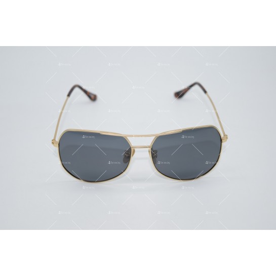 Мъжки слънчеви очила и големи стъклени страни злато YJZ19