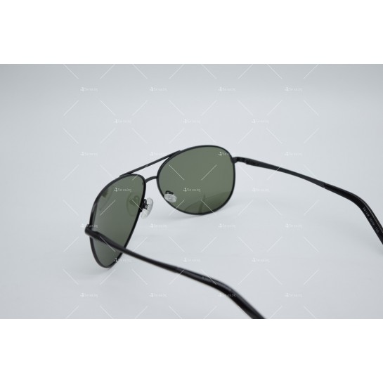 Мъжки слънчеви очила с големи стъклени стъкла и тънки стоманени страни YJZ24