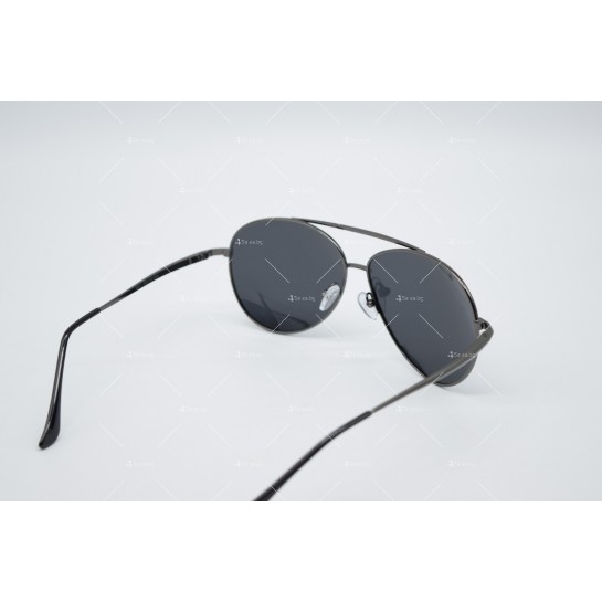 Мъжки слънчеви очила с големи стъклени стъкла и тънки стоманени страни YJZ29