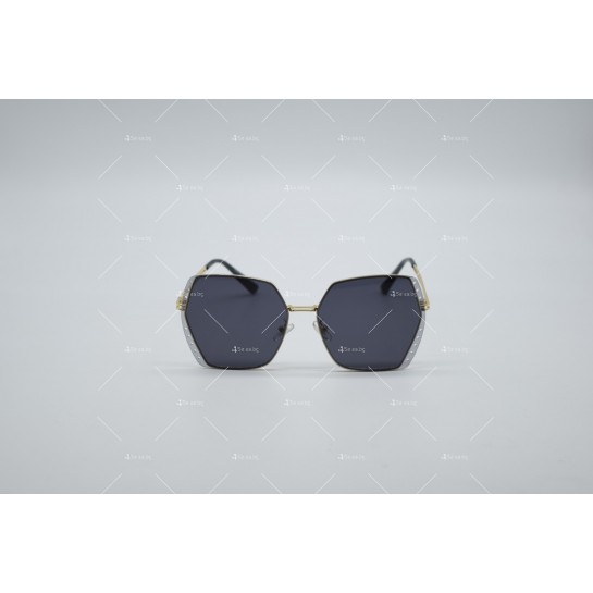 Дамски полигонални слънчеви очила без рамки YJZ34