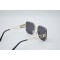 Дамски полигонални слънчеви очила cтранита са златни с иконата на Гучи YJZ39 2
