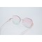 Дамски полигонални слънчеви очила без рамки с изглед с кристални гранули YJZ42 2