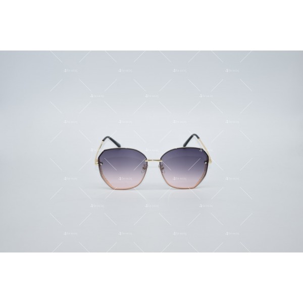 Дамски полигонални слънчеви очила с изглед с кристални гранули  YJZ49 2