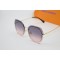 Дамски полигонални слънчеви очила без рамки с изглед с кристални гранули  YJZ51 1