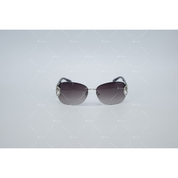 Овални дамски слънчеви очила с две халки отстрани и средата е празна YJZ57 2