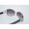 Овални дамски слънчеви очила с две халки отстрани и средата е празна YJZ57 3
