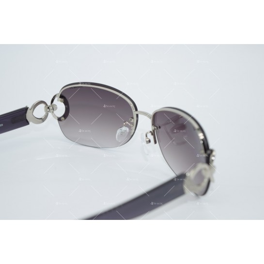 Овални дамски слънчеви очила с две халки отстрани и средата е празна YJZ57