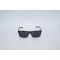 мъжки слънчеви очила от пластмасов материал с две сребърна линия отстрани YJZ62 2