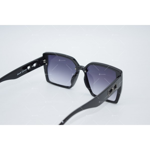 Дамски слънчеви очила с големи лещи с две дупки отстрани за декорация YJZ70 3