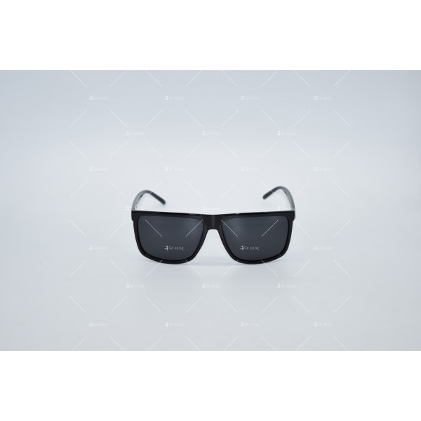 Мъжките слънчеви очила с тънка рамка и лого，cребърна лента отстрани YJZ76 2