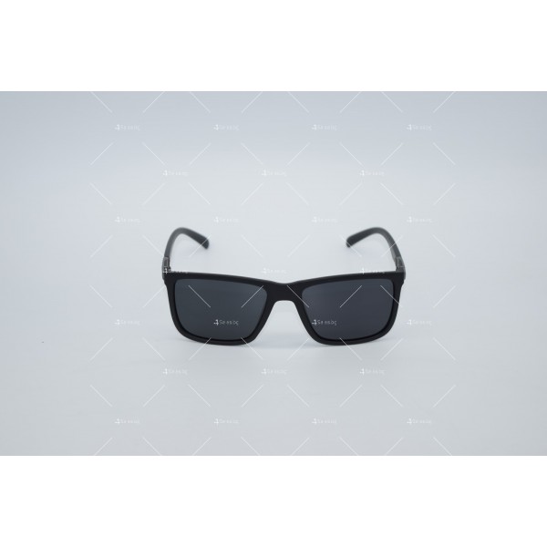 Мъжките слънчеви очила с тънка рамка и лого，cребърна лента отстрани YJZ78 2