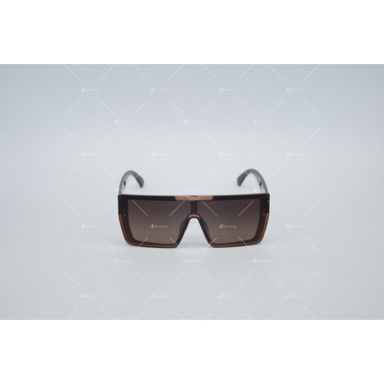 Дамски слънчеви очила c големи стъкла, отстрани с лого дизайн YJZ79