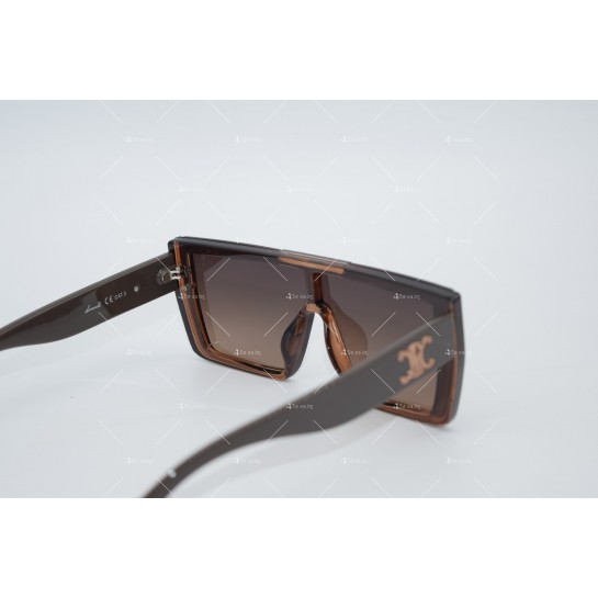 Дамски слънчеви очила c големи стъкла, отстрани с лого дизайн YJZ79