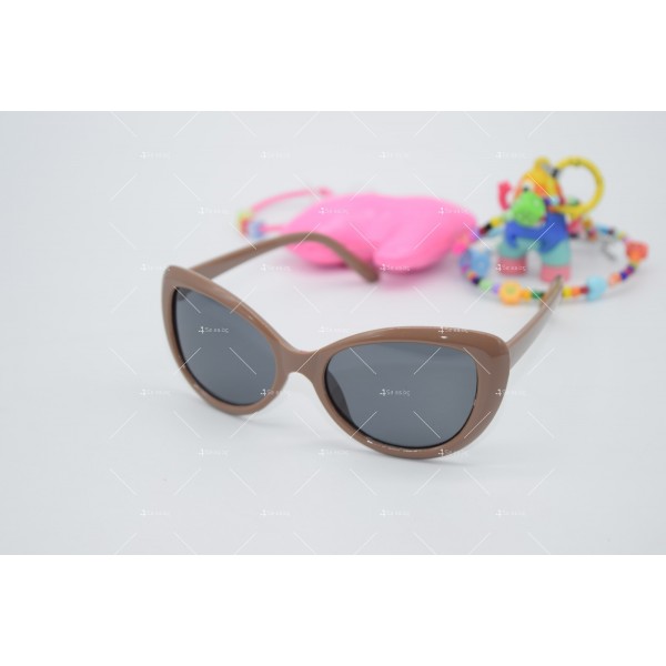 Детски слънчеви очила котешко око с пластмасова рамка и страни YJZ88 1