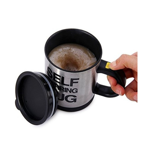 Саморазбъркваща се  термо чаша за капучино кафе чай или горещ шоколад TV54