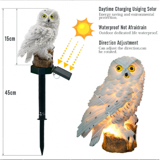 Соларна лампа тип животно – бухал или орел H LED82