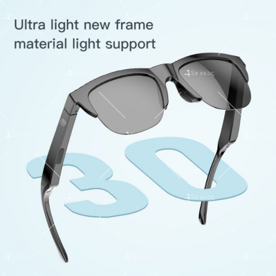 Блутут очила със слънцезащита и аудио с костна проводимост
