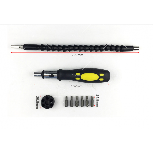 Функционална отвертка с гъвкав накрайник 7