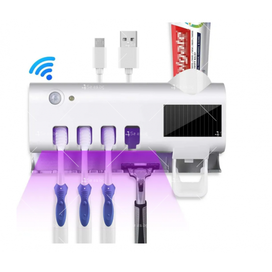 Комбиниран уред 2в1 – диспенсър за паста за зъби и стерилизатор за четки TV1213B