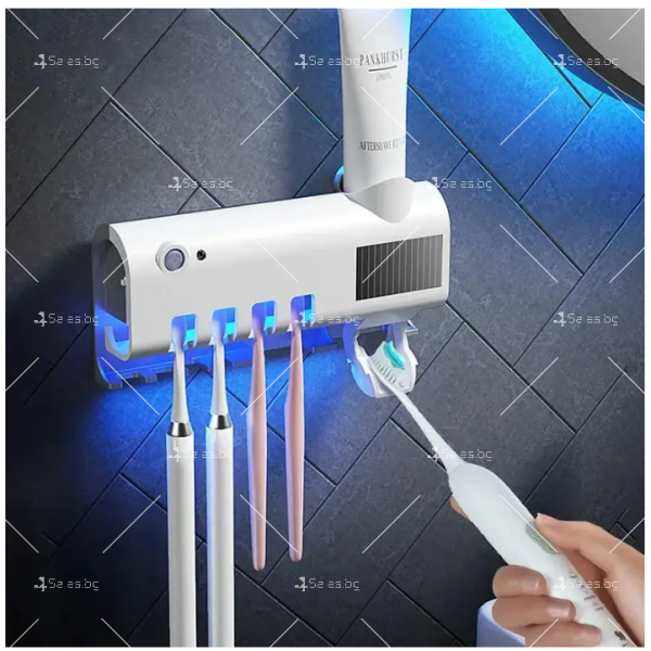 Комбиниран уред 2в1 – диспенсър за паста за зъби и стерилизатор за четки TV1213B 2