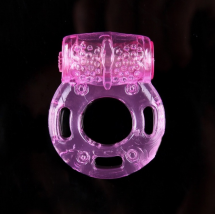 Мъжки вибриращ пръстен с еластична консистенция и функция за заключване STL160