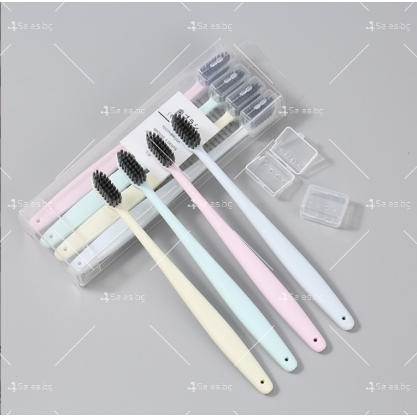 Комплект четки за зъби със защитен предпазител и различна твърдост HZS621 1
