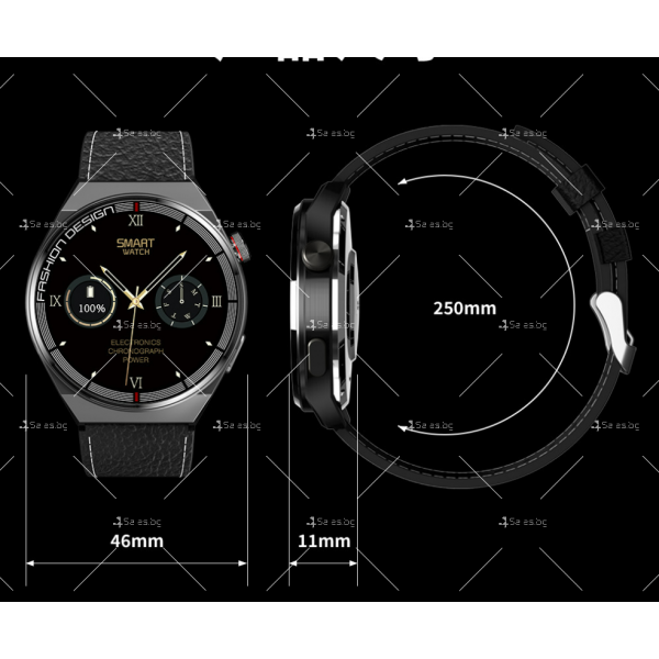 H4 MAX Смарт часовник с невероятен дизайн и елегантна визия SMW8 12