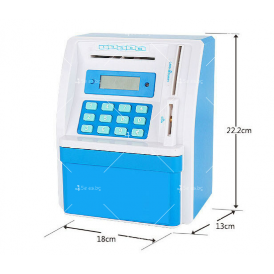 Сейф за деца тип „банкомат“  отваряне с парола WJ79