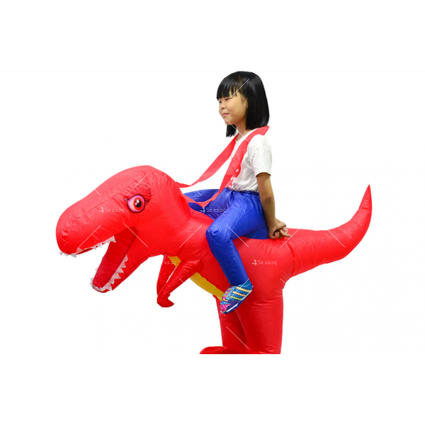 Детски надуваем костюм динозавър 9